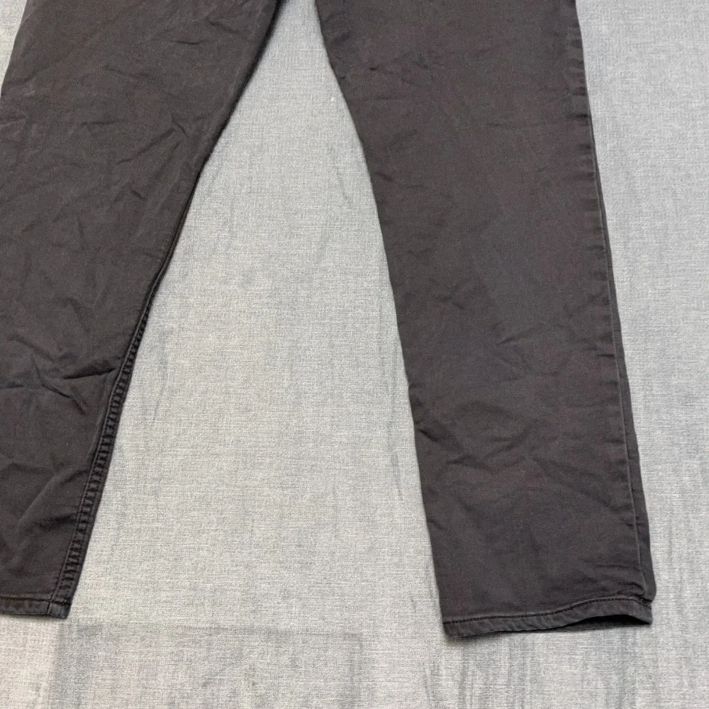 Banana Republic Traveler Pant Mens 33x30 Black Cotton Straight Zip Fly Mid Rise